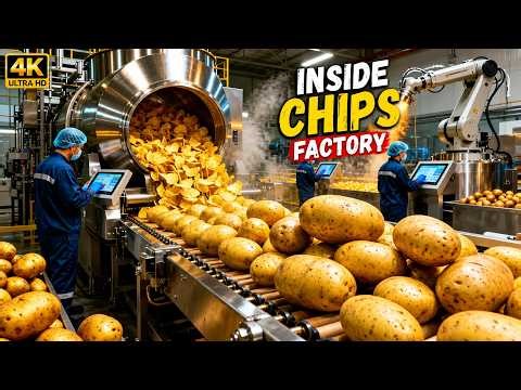 From Whole Potatoes to Stacked Chips: Inside a Modern Pringles Factory (Full Process)