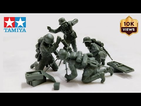 German WW2 Mortar Crew || TAMIYA 1/35 Military Miniature Kit Building