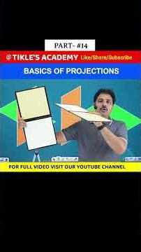BASICS OF PROJECTION (PART 14) | ENGINEERING DRAWING | ENGINEERING GRAPHICS #shorts #tiklesacademy