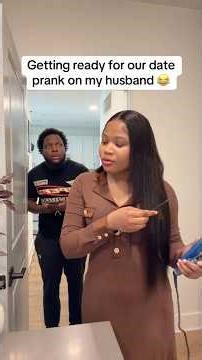 Getting ready for our date prank on my husband 😂👀