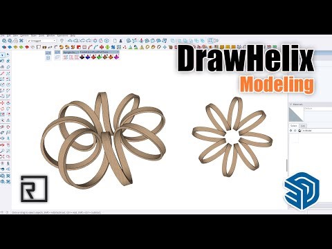 [Sketchup Tutorial ]How to quickly create a Helix Modeling in sketchup
