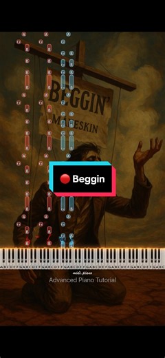 🔴 Beggin - Maneskin (Advanced Piano Tutorial) #piano #pianotutorial #easypiano #pianocover #beggin