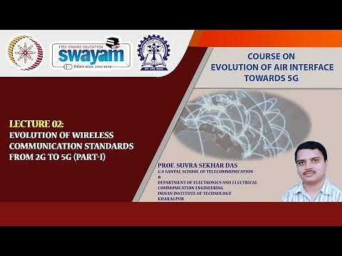 Lecture 02: Evolution of wireless Communication Standards From 2G to 5G (Part-I)