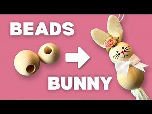 From Wood Beads to BUNNY RABBIT | Easy DIY Craft