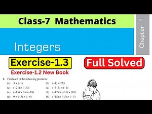 Class 7 Maths Chapter 1 Integers NCERT Exercise 1.2 full solved | #class7maths