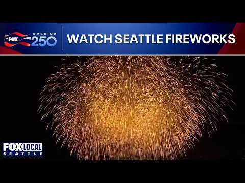 Full show: Seattle's massive America 250 fireworks - Seafair Fourth of July