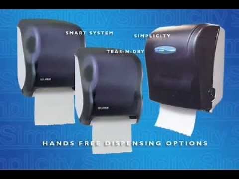 Simplicity Hands-Free Mechanical roll towel dispenser