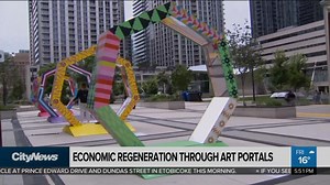 "Portals" into downtown businesses