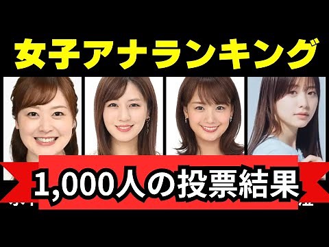【女性アナ人気ランキング2024】かわいい女性アナウンサートップ20！