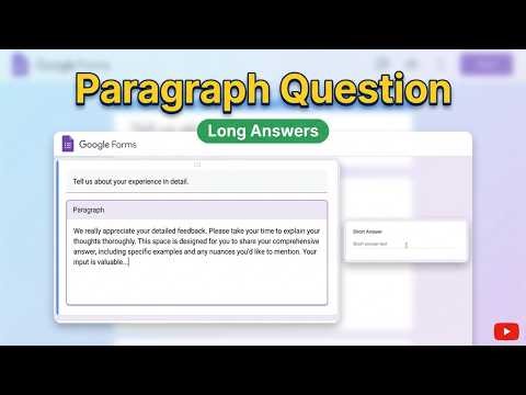 How to Add a Paragraph Question in Google Forms (2026) — Quick & Easy