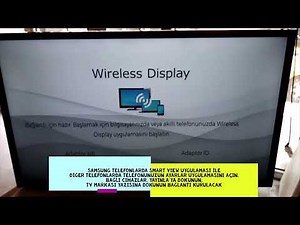 Toshiba tv kablosuz ekran yansıtma wireless display