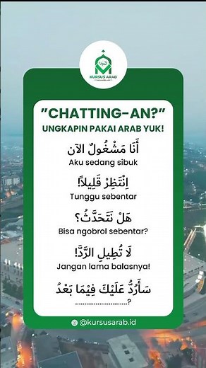 Chatting-an pakai bahasa arab yuk! #bahasaarabonline #kursusarab #learnarab #arabiclanguage