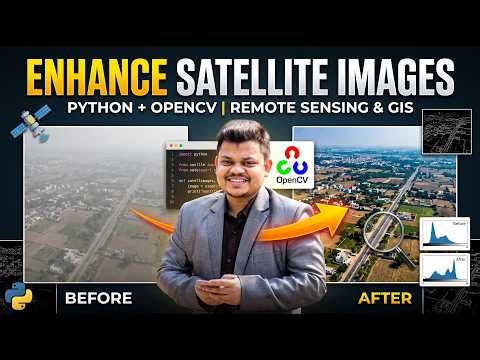 Satellite Image Enhancement Using Python & OpenCV | Remote Sensing & GIS Tutorial