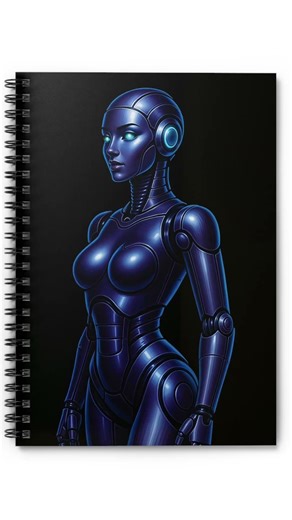 Futuristic Android Notebook | Dark & Clean Design
