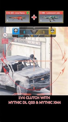 Solo vs 4 😳 Mythic DLQ Carry in Standoff S&D #codm