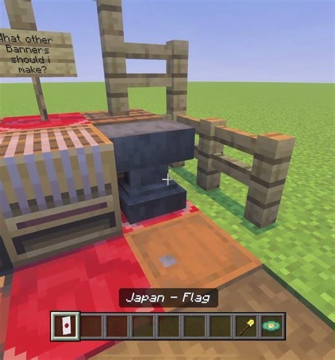 🇯🇵 #Japan #flag #banner #minecraft