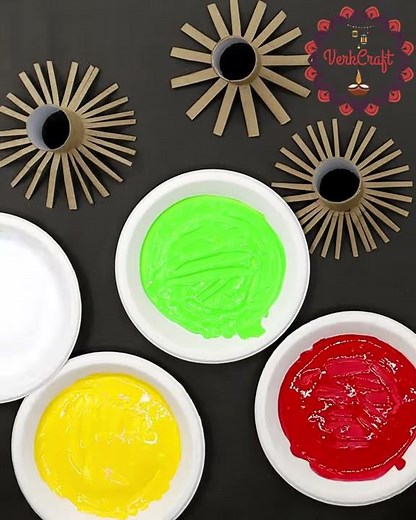 Fireworks painting - Create fireworks on paper - Easy painting ideas for kids