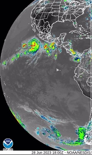 Weather Patterns Over the Atlantic: Satellite Imagery