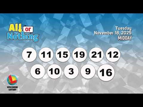 Wisconsin Lottery MiddayDraw 11/18/2025