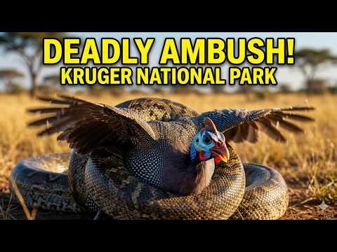 Kruger's Deadliest: Python Attacks Bird #Wildlife #PythonAttack #KrugerNationalPark