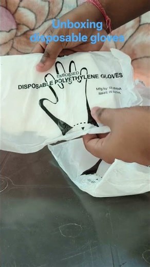 unboxing disposable gloves #trending #gloves