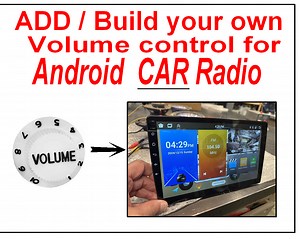 Volume Control Knob for Your Android Automotive Touch Screen Radio