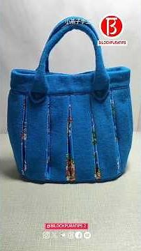 Make a patchwork tote bag Sewing Tutorial Full Video