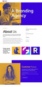 Branding agency for startup - Website Template by Nicepage