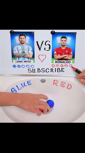 RONALDO vs MESSI: THE CRAZIEST LUCKY BALL CHALLENGE! 🔴🔵 #shorts