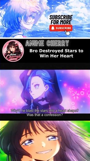 BRO DESTROYS STARS TO WIN HER HEART🥰❤️ Crowned in a Hundred Days EP2 #anime #shorts