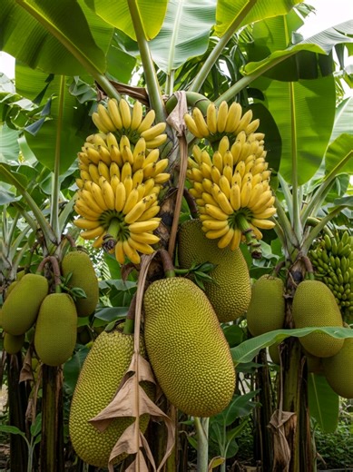 Unique Technique For Grafting Banana with Jackfruits #banana #grow #plants #fyp #viral