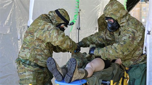 Training to survive a chemical weapon attack