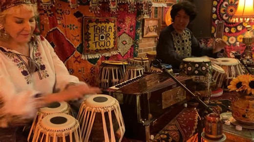 14K views · 305 reactions | ‘NEW MUSIC for the NEW WORLD’ Composed by: Masood Omari for 2 Tabla players… Masood Omari & Abigail Adams Greenway 6/28/25 Playing  fir PEACE ️ | Tabla For Two | Facebook