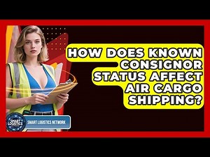 How Does Known Consignor Status Affect Air Cargo Shipping? - Smart Logistics Network