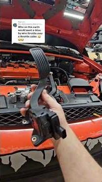 Drive-by-wire is so much better than a cable for this application