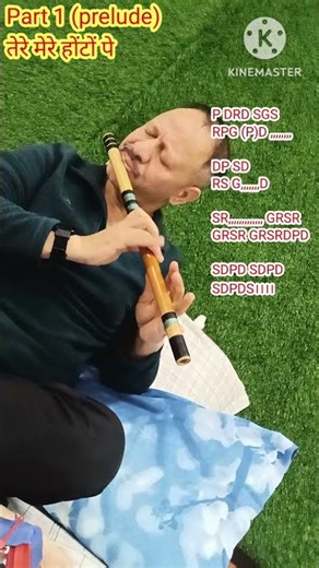 तेरे मेरे होंटों prelude part 1 Flute with notations C scale ‪@TipsFlute‬ #flute #flutetutorial