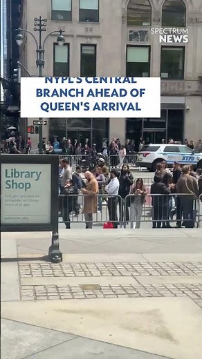 A look at the New York Public Library's central branch in Midtown ahead of Queen Camilla's visit