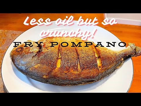 How to clean and fry a yummy Crunchy fry fish step by step | Fry whole Pompano Fish Recipe