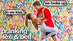 KISSING ex-BOYFRIEND PRANK *Bad Idea* (Lexi Rivera & Ben Azelart) | Hudson Matter Family