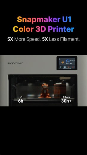 Snapmaker | ⏱️Still wasting time changing colors or materials? Swap filament in just 5 seconds with #SnapmakerU1, powered by SnapSwap™ system.✨ ⚡Save... | Instagram