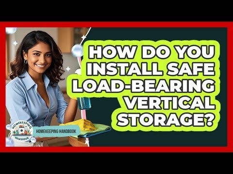How Do You Install Safe Load-bearing Vertical Storage? - Homekeeping Handbook
