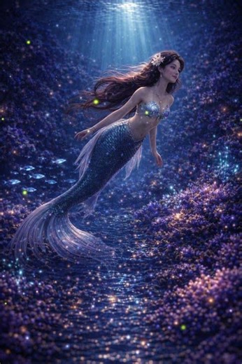 The Peaceful Sleep of a Beautiful Mermaid