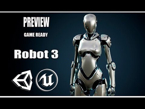 Robot 3 PREVIEW GAME READY 3D Character