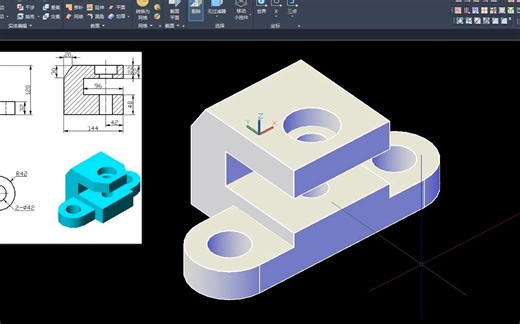 CAD二维三维建模技巧制图思路绘图案例100例#零基础学CAD 二维三维建模技巧 #CAD制图 思路 #CAD绘图方法 #cad学习 入门案例100例