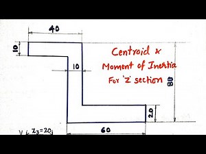 Problem on Centroid and Moment of Inertia of Z section