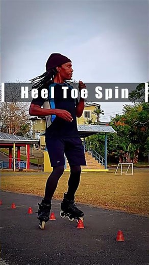 🛼 Heel Toe Spin 🛼 - Freestyle Slalom Trick Practise