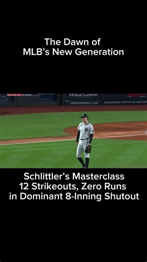 The Dawn of MLB’s New Generation: Schlittler’s 12-Strikeout Mastery. #camschlittler #newyorkyankees
