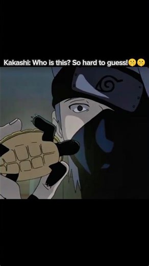 Kakashi: Who is this? So hard to guess!🐽🐽#naruto#kakashi#fyp#narutoshippuden