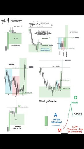 imran fx on Instagram: "Study Monday Range. Buy below monday if narrative is bullish and sell above. CRT for confirmation and ltf market structure + SMT + Discplacement."