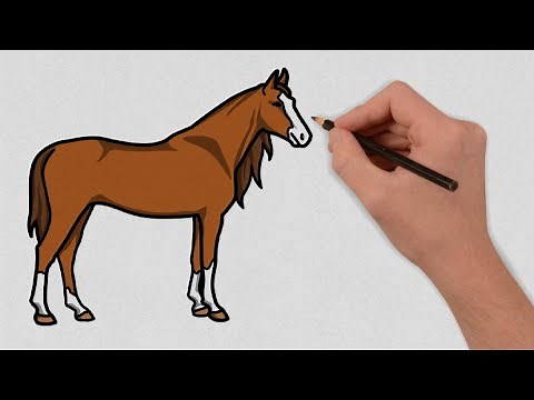 How to draw a Horse Step by Step | Easy Horse Drawing Lesson | Horse Drawing Tutorial